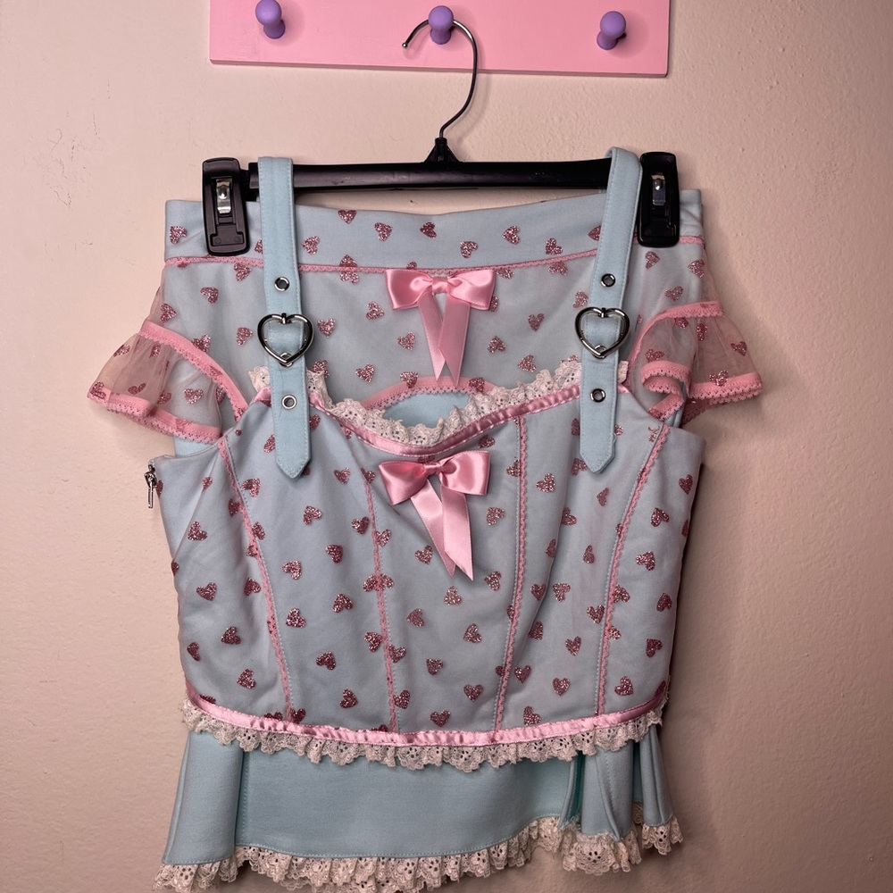 Lucky Girl Crop Top AND Skater Skirt - Picture 4 of 5